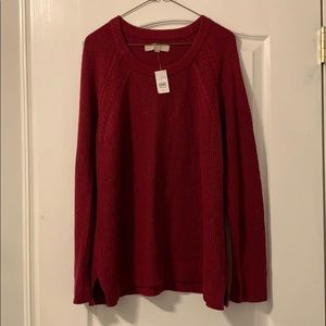 Loft red sweater